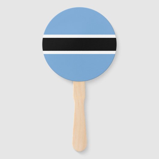 Patriottische vlag van Botswana Handwaaier (Voorkant)