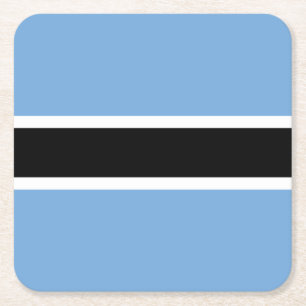 Patriottische vlag van Botswana Kartonnen Onderzetters