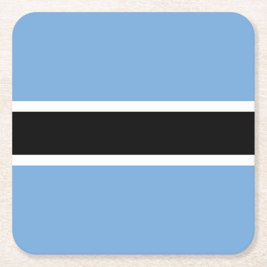 Patriottische vlag van Botswana Kartonnen Onderzetters (Voorkant)