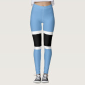 Patriottische vlag van Botswana Leggings (Voorkant)