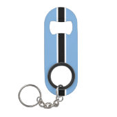 Patriottische vlag van Botswana Mini Flessenopener (Voorkant)