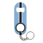 Patriottische vlag van Botswana Mini Flessenopener (Achterkant)