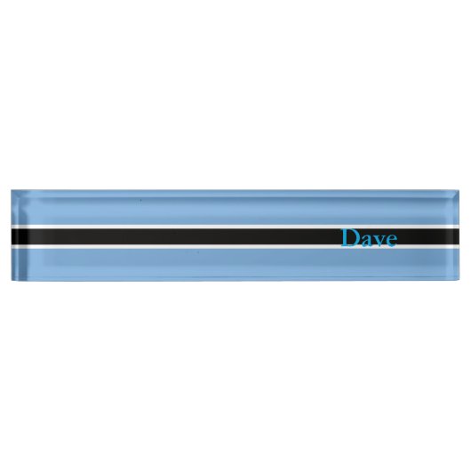 Patriottische vlag van Botswana Naambordje (Voorkant)