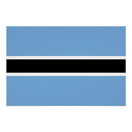 Patriottische vlag van Botswana Perfect Poster (Voorkant)