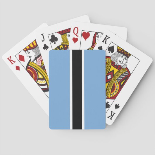 Patriottische vlag van Botswana Pokerkaarten (Achterkant)