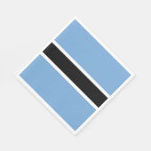Patriottische vlag van Botswana Servet (Hoek)