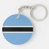 Patriottische vlag van Botswana Sleutelhanger (Achterkant)