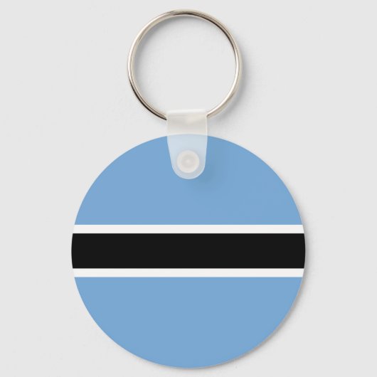 Patriottische vlag van Botswana Sleutelhanger (Voorkant)
