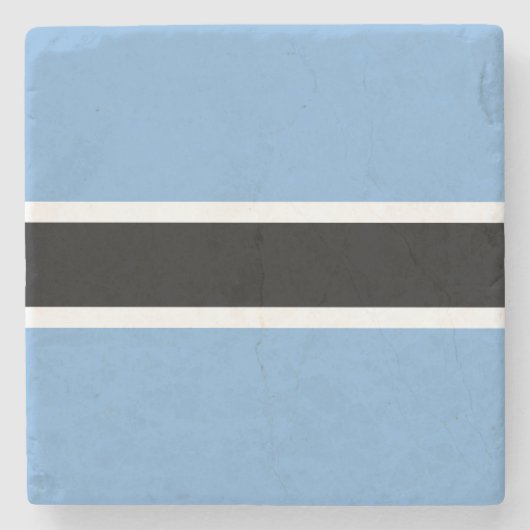 Patriottische vlag van Botswana Stenen Onderzetter (Voorkant)