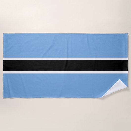 Patriottische vlag van Botswana Strandlaken (Voorkant)