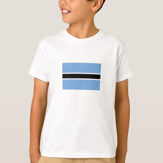 Patriottische vlag van Botswana T-shirt (Voorkant)