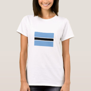 Patriottische vlag van Botswana T-shirt
