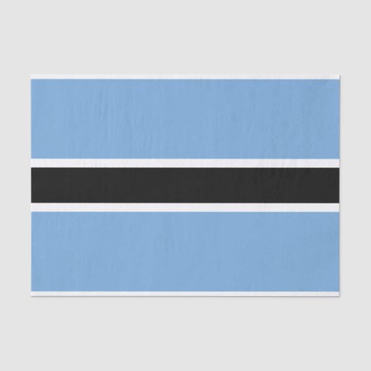 Patriottische vlag van Botswana Tissuepapier (Voorkant)