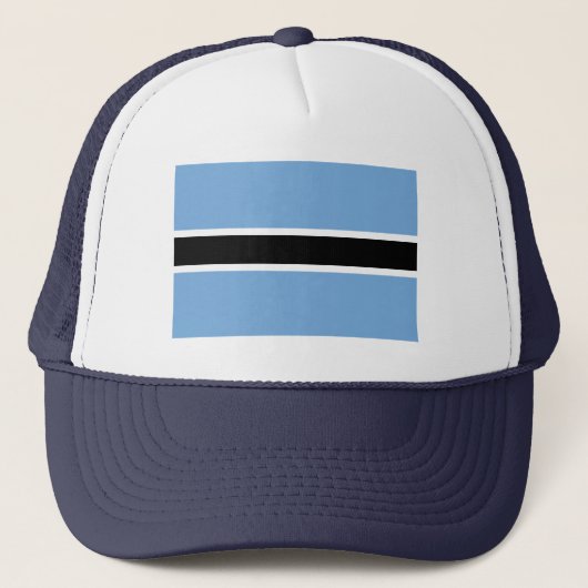 Patriottische vlag van Botswana Trucker Pet (Voorkant)