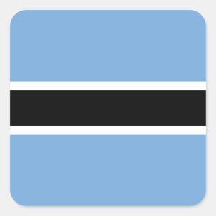 Patriottische Vlag van Botswana Vierkante Sticker