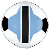 Patriottische vlag van Botswana Voetbal (Gedraaid)