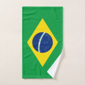 Patriottische vlag van Brazilië Bad Handdoek (Handdoek)