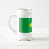 Patriottische vlag van Brazilië Bierpul (Links)