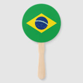 Patriottische vlag van Brazilië Handwaaier (Achterkant)