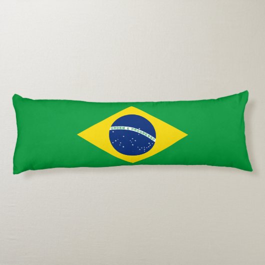 Patriottische vlag van Brazilië Lichaamskussen (Achterkant)