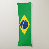 Patriottische vlag van Brazilië Lichaamskussen (Voorkant Verticaal)