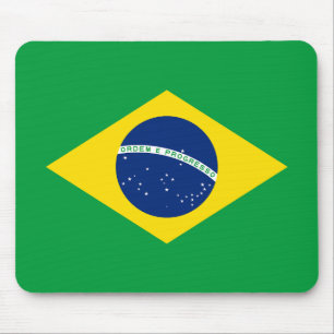 Patriottische vlag van Brazilië Muismat