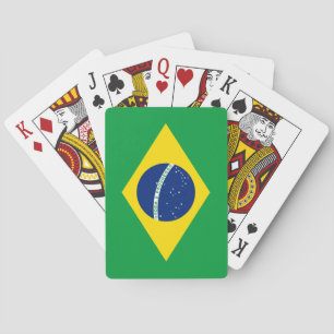 Patriottische vlag van Brazilië Pokerkaarten
