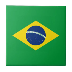 Patriottische vlag van Brazilië Tegeltje