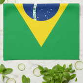 Patriottische vlag van Brazilië Theedoek (Gevouwen)