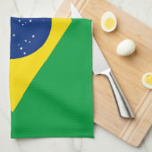 Patriottische vlag van Brazilië Theedoek (Quarter Fold)