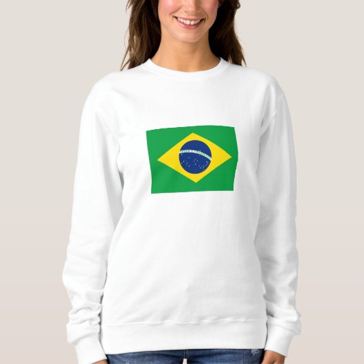 Patriottische vlag van Brazilië Trui (Voorkant)