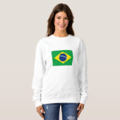 Patriottische vlag van Brazilië Trui (Voorkant volledig)