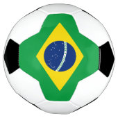 Patriottische vlag van Brazilië Voetbal (Gedraaid)