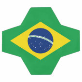 Patriottische vlag van Brazilië Voetbal (Enkel)