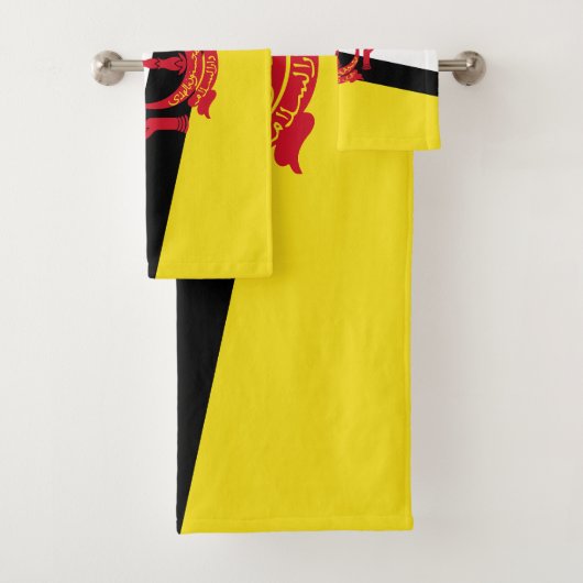 Patriottische vlag van Brunei Bad Handdoek (Insitu)