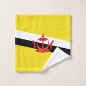 Patriottische vlag van Brunei Bad Handdoek (Wasdoekje)
