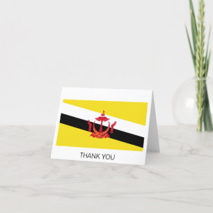 Patriottische vlag van Brunei Bedankkaart