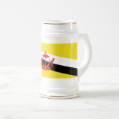 Patriottische vlag van Brunei Bierpul (Voorkant rechts)