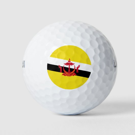 Patriottische vlag van Brunei Golfballen (Voorkant)
