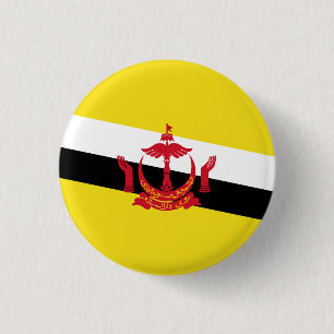 Patriottische vlag van Brunei knoop Ronde Button 3,2 Cm