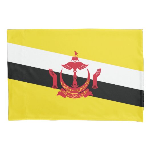Patriottische vlag van Brunei Kussensloop (Voorkant)