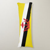 Patriottische vlag van Brunei Lichaamskussen (Voorkant Verticaal)