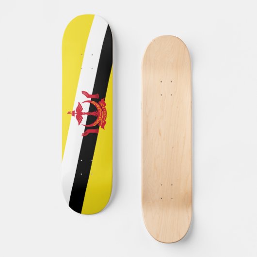 Patriottische vlag van Brunei Persoonlijk Skateboard (Voorkant)