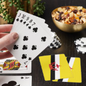 Patriottische vlag van Brunei Pokerkaarten (Insitu)