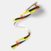 Patriottische vlag van Brunei Satijnen Lint (Achterkant)