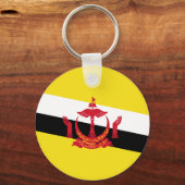 Patriottische vlag van Brunei sleutelhanger (Achterkant)