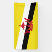 Patriottische vlag van Brunei Spandoek (Verticaal)