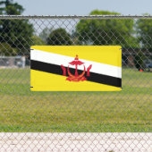 Patriottische vlag van Brunei Spandoek (Insitu)