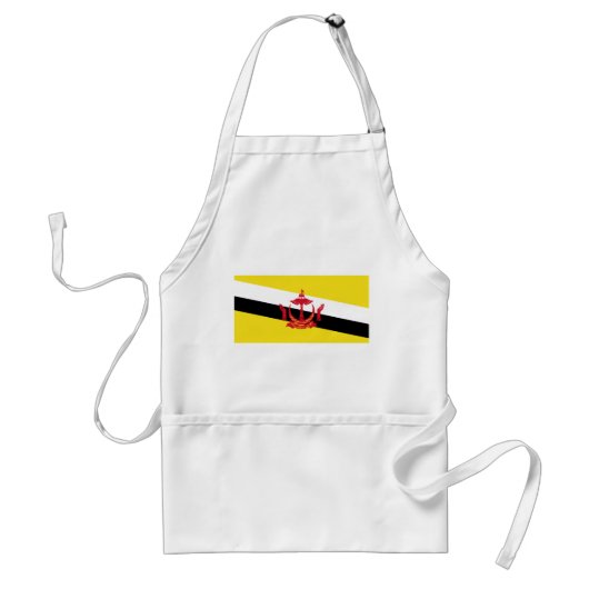 Patriottische vlag van Brunei Standaard Schort (Voorkant)