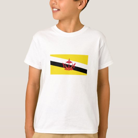 Patriottische vlag van Brunei T-shirt (Voorkant)